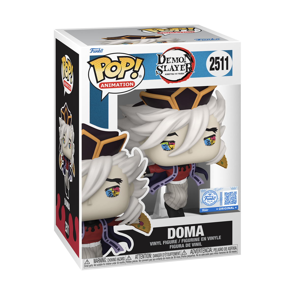 Demon Slayer: Doma With War Fans Pop! Vinyl Figure