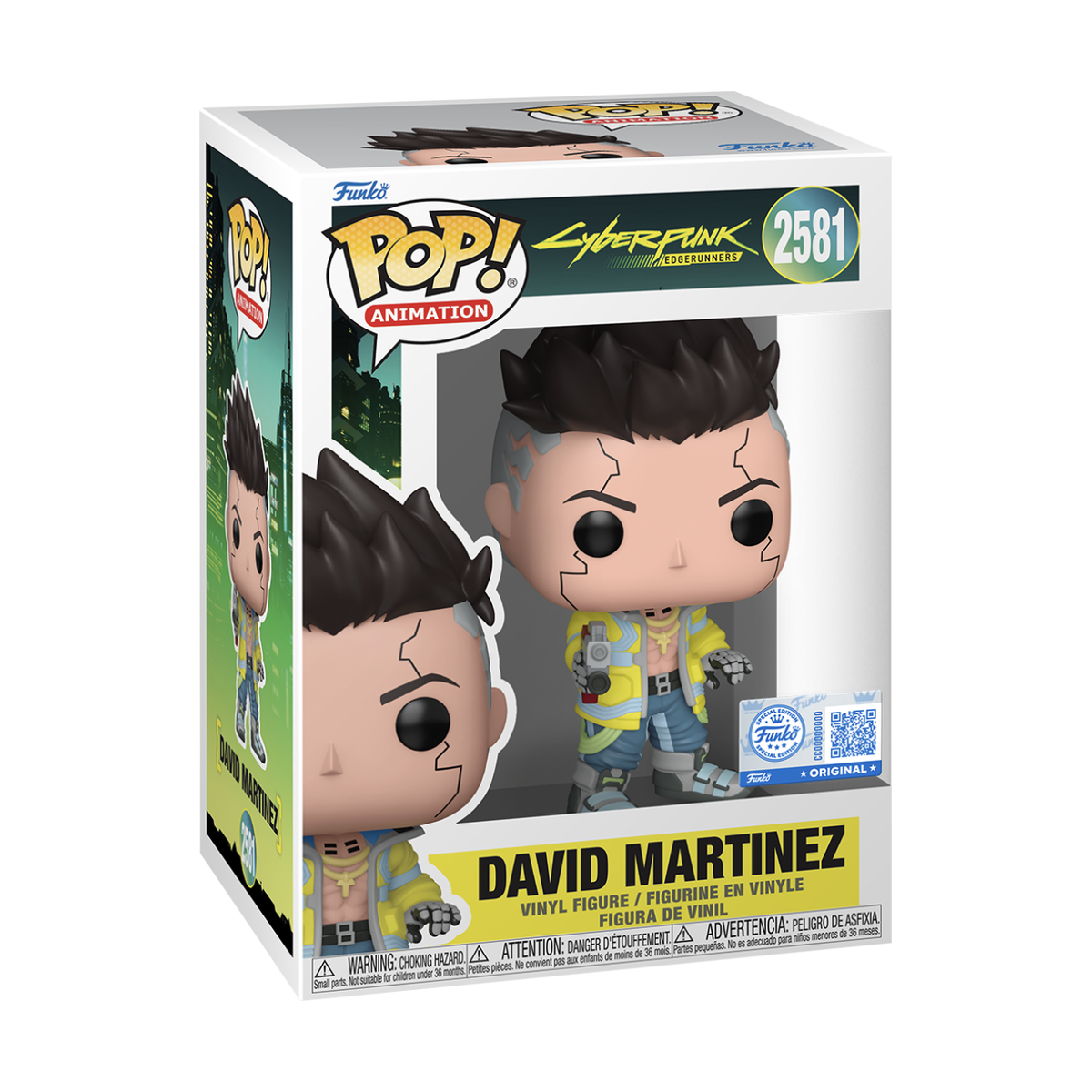 Cyberpunk Edgerunners: David Martinez With Yukimura Gun Pop! Vinyl Figure