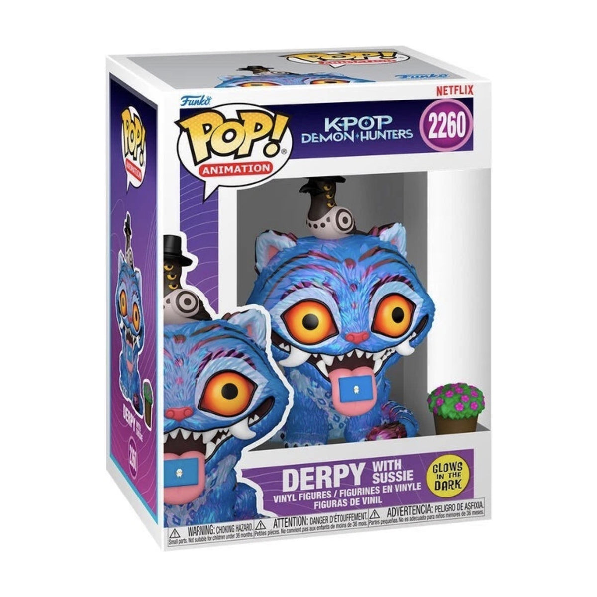 KPOP Demon Hunters: Derpy with Sussie Glow Pop! Vinyl Figure